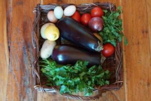 Eggplant with Potatoes and Tomatoes 1