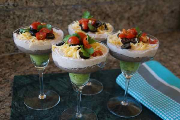 Mini Mexican Dip Appetizers